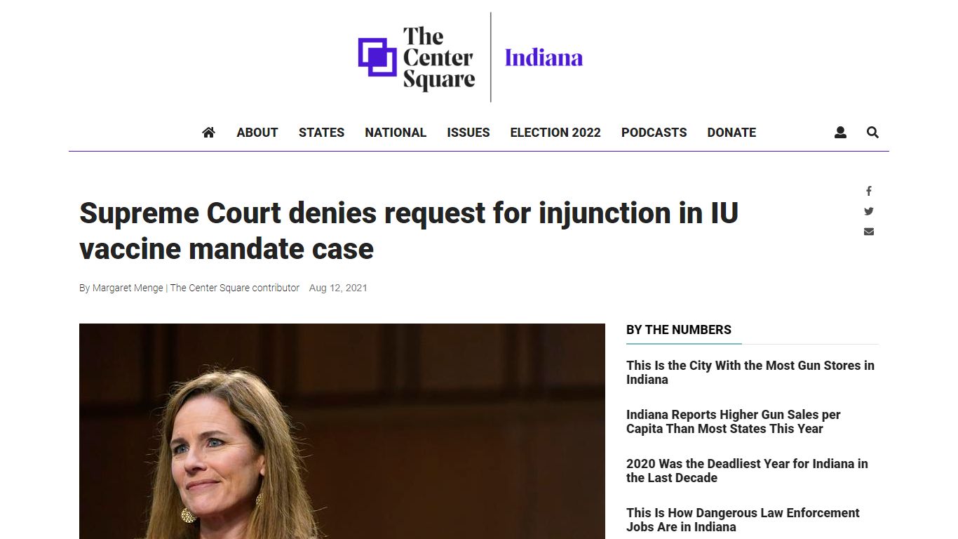 Supreme Court denies request for injunction in IU vaccine mandate case ...